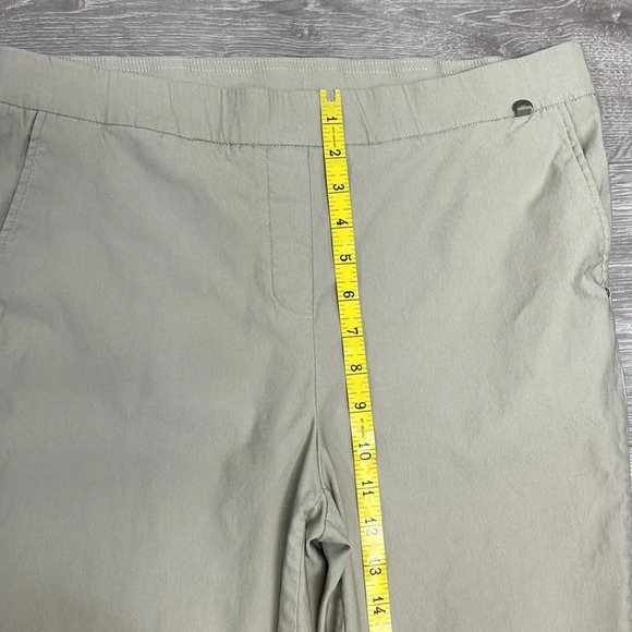 Jones New York Pull On Stretch Slim Dress Pants Khaki Tan L - Picture 9 of 14